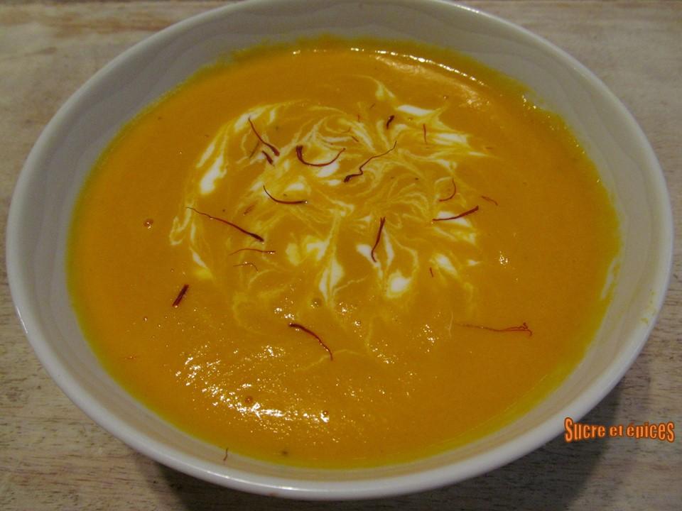 Velouté de carottes au safran