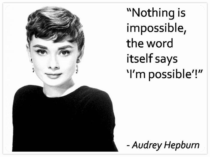 Audrey Hepburn inspirational quote